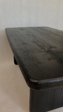 STOLIK KAWOWY NATUR BLACK - DĘBOWY